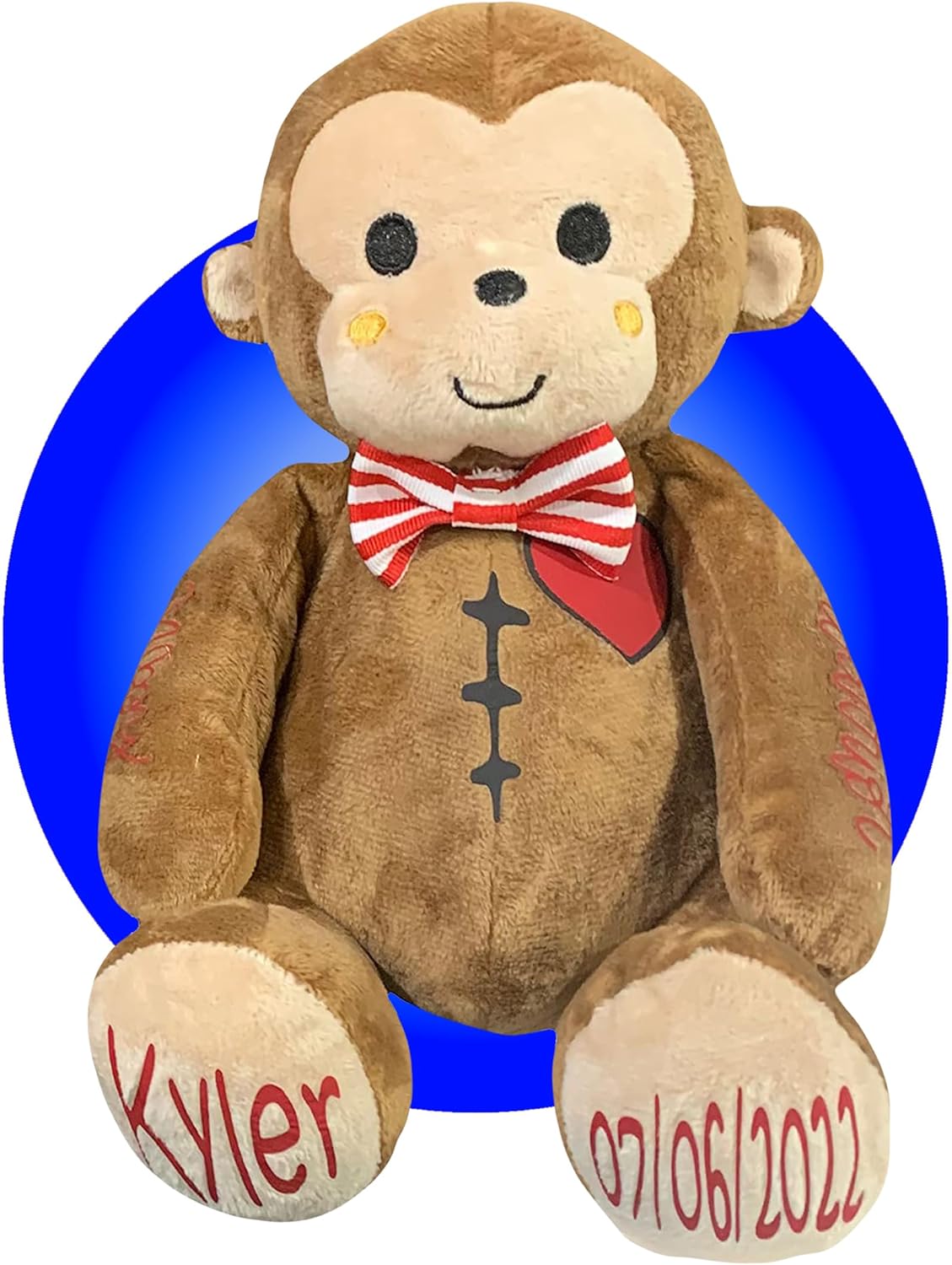 Heart Surgery Gift for Kids - Personalized 9" Scar Buddy - Handmade - Great Companion for Surgery - Baby Heart Surgery Present - Gift Wrapped - CHD Awareness Products by Kikilishop