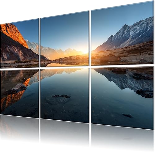 Miniatura 15 de Paneles acústicos decorativos, paquete de 8 paneles de arte de pared grandes de 48 x 32 pulgadas, paneles de pared autoadhesivos a prueba de sonido