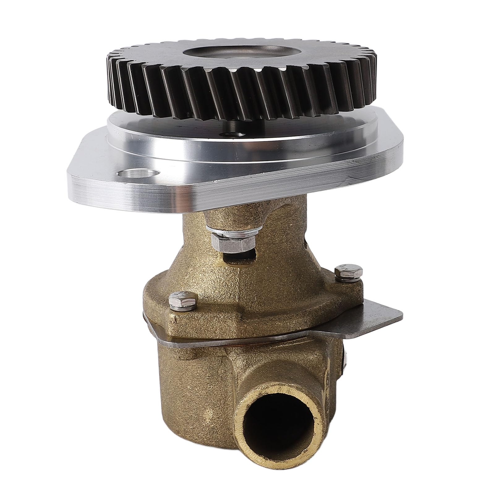 Bediffer Pompa per Acqua di Mare Grezza, Prestazioni Migliorate per Motori Marini 4B 6B 1 1/4 in Inet Outlet Lega