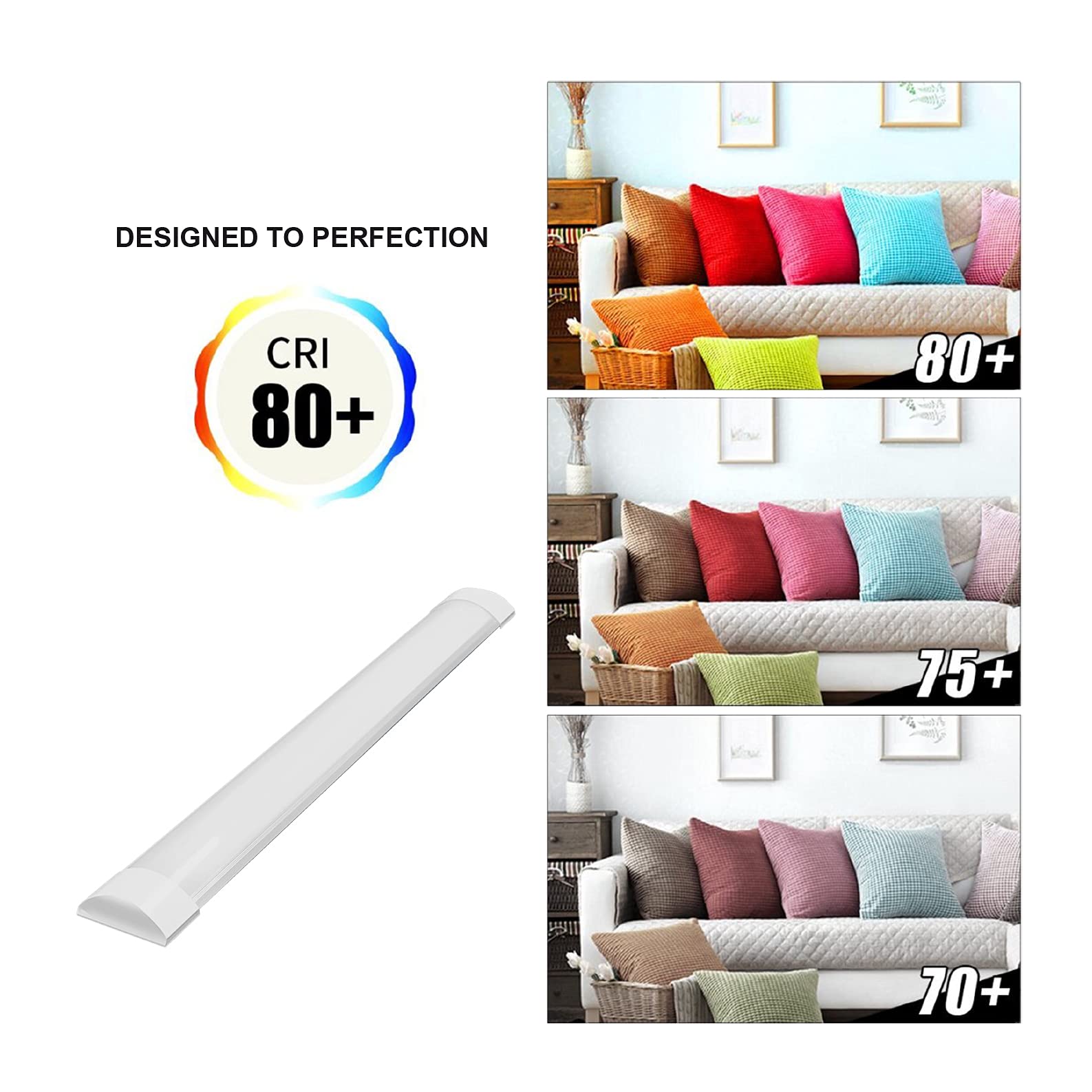 LED ATOMANT Pack 5x Pantalla Luminaria LED integrado 150cm 48W Blanco Frio 6500K 4800 lumenes