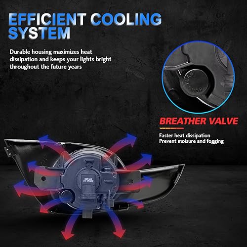 Miniatura 7 de Faros antiniebla Asamblea para 2013 2014 2015 Nissan Altima Sedán reemplazo faros antiniebla Kit lente transparente con interruptor y cableado H11