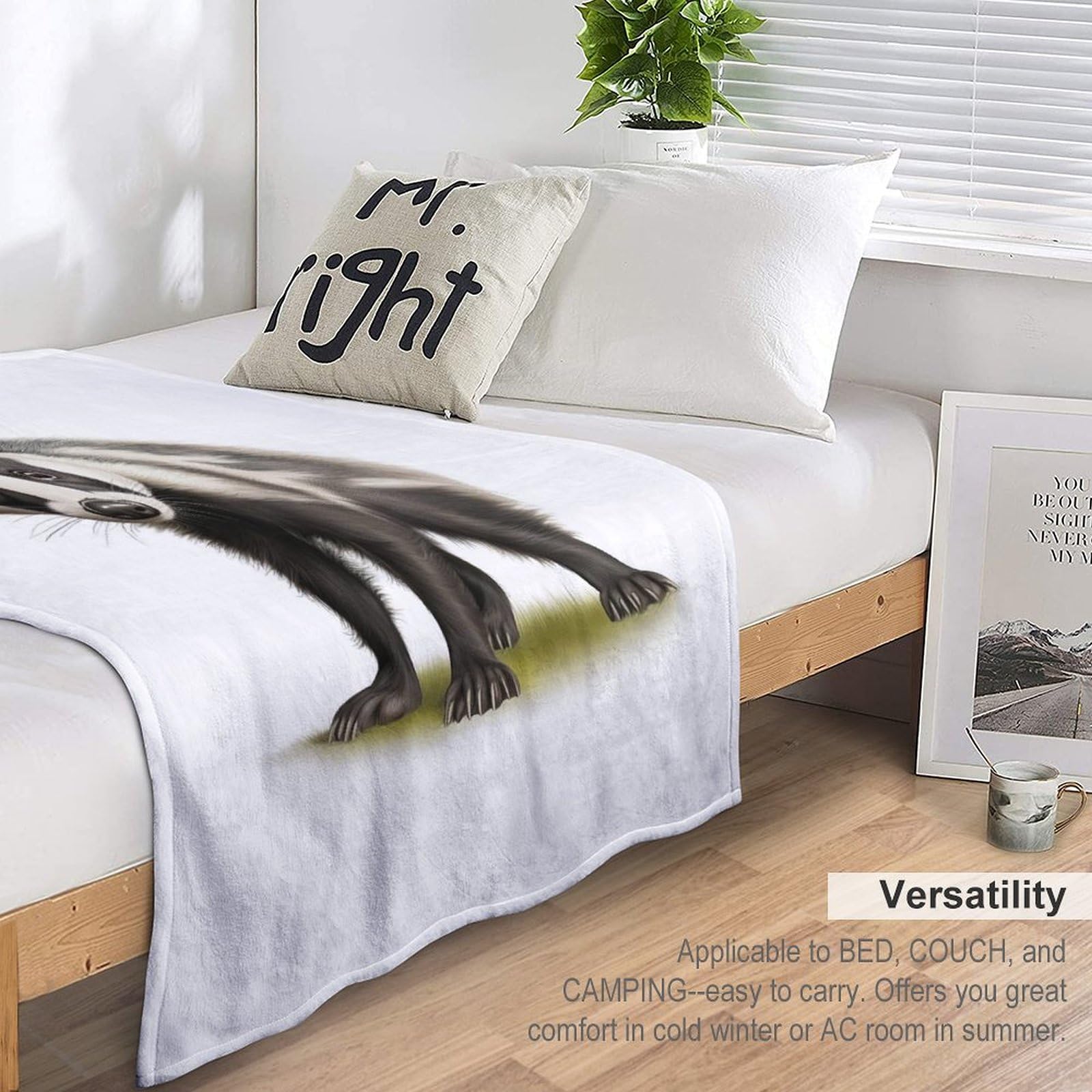 Dachs Dick Decke Weich Wärme Gemütlich Flannel-Fleece Sofadecke Deckeldecke Wohndecke Oder Tagesdecke, Decken Für Couch （140×180cm）