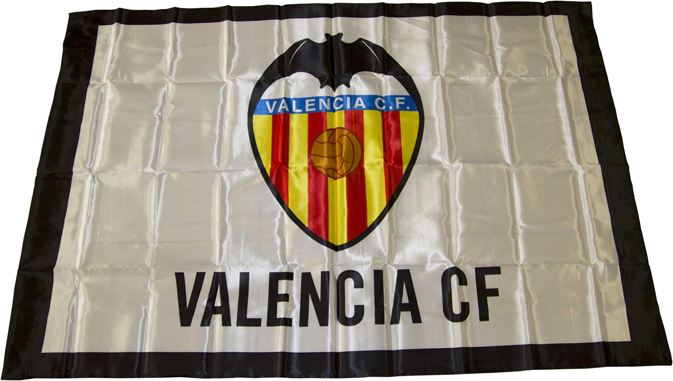 Valencia CF 01BAD02 Flag, White/Orange, One Size