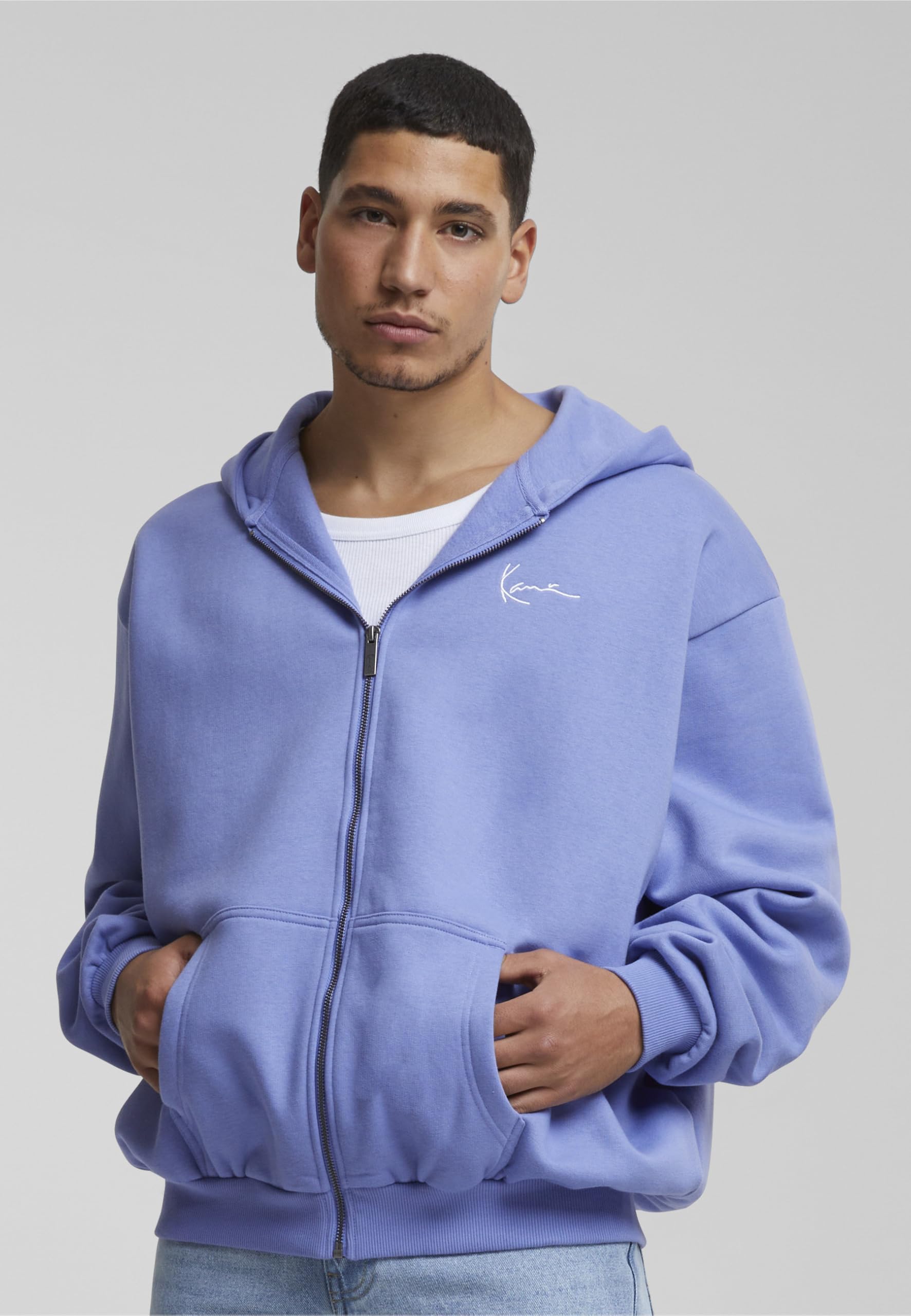 Karl Kani Herren KM-ZH011-080-11 Chest Signature Essential Zip Hoodie