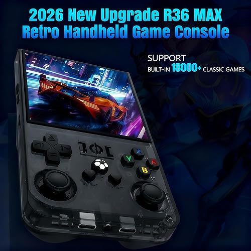 Miniatura 2 de R36MAX 2025 - Consola de juegos portátil retro, pantalla IPS 4K HD de 4.0 pulgadas, sistema Linux de código abierto, más de 18000 juegos