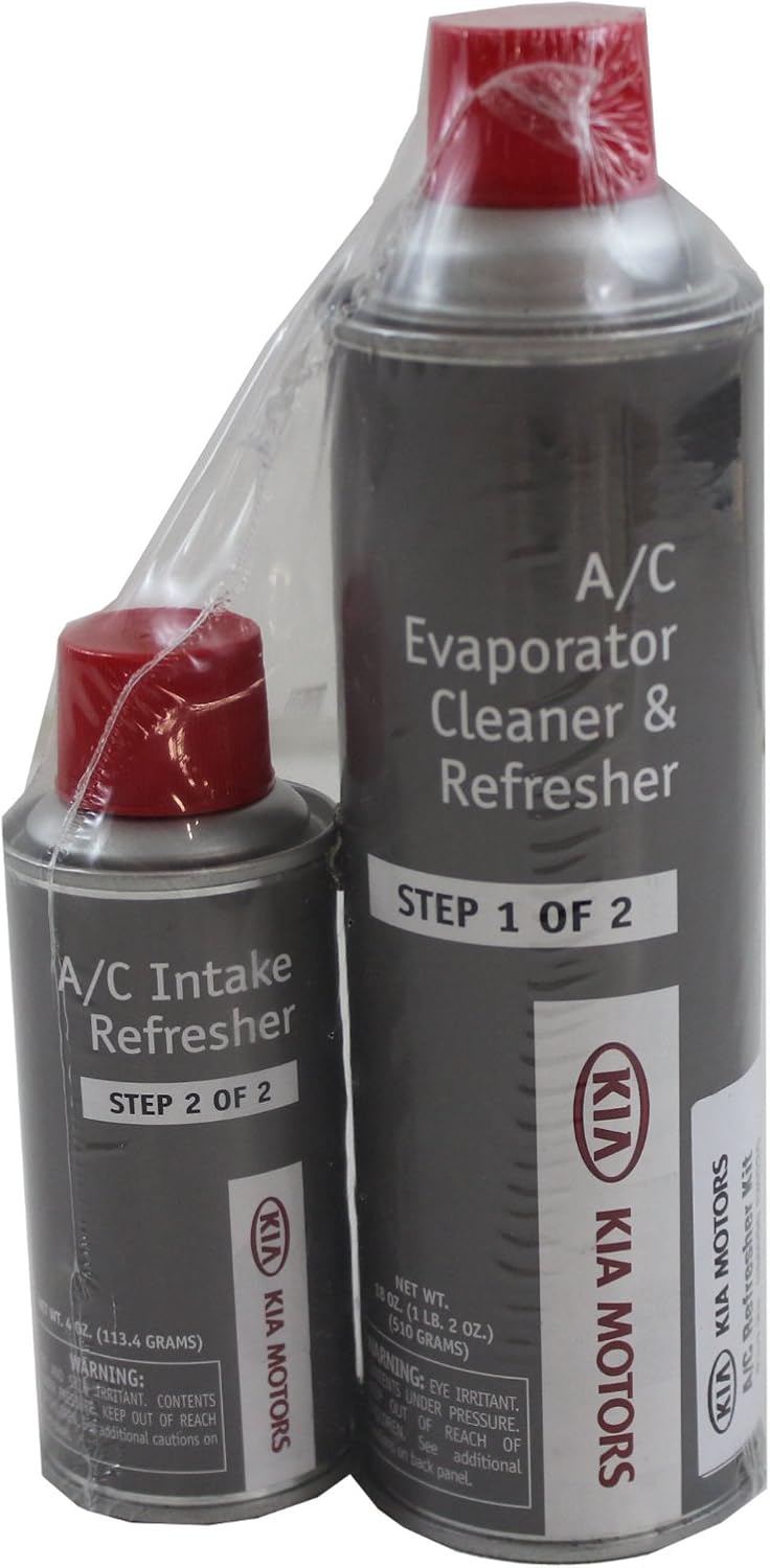Amazon Com Genuine Kia Fluid Um090 Ch035 Air Conditioner Cleaner And Refresher Kit 18 Oz 4 Oz Automotive