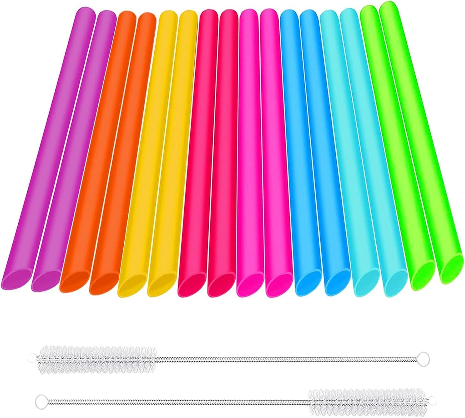 Anruyi Lot De 4 Pailles En Silicone Réutilisables Avec étui