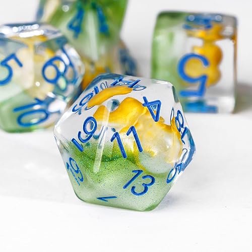 Miniatura 104 de UDIXI - Juego de dados poliédricos DND; juego de dados para Dungeons & Dragons, dados de calavera para DND, RPG, MTG y otros juegos de mesa
