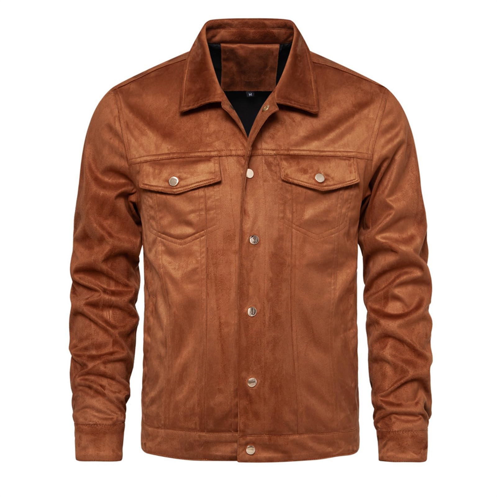 Generisch Outdoor Fleecejacken FüR Herren Herren- Winter-Motorrad-Lichtjacke, lässige Mode, schlanker, hochwertiger Mantel