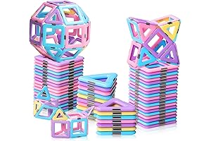 Magnetic Tiles Toys for Kids Age 3-6 Macaron Castle