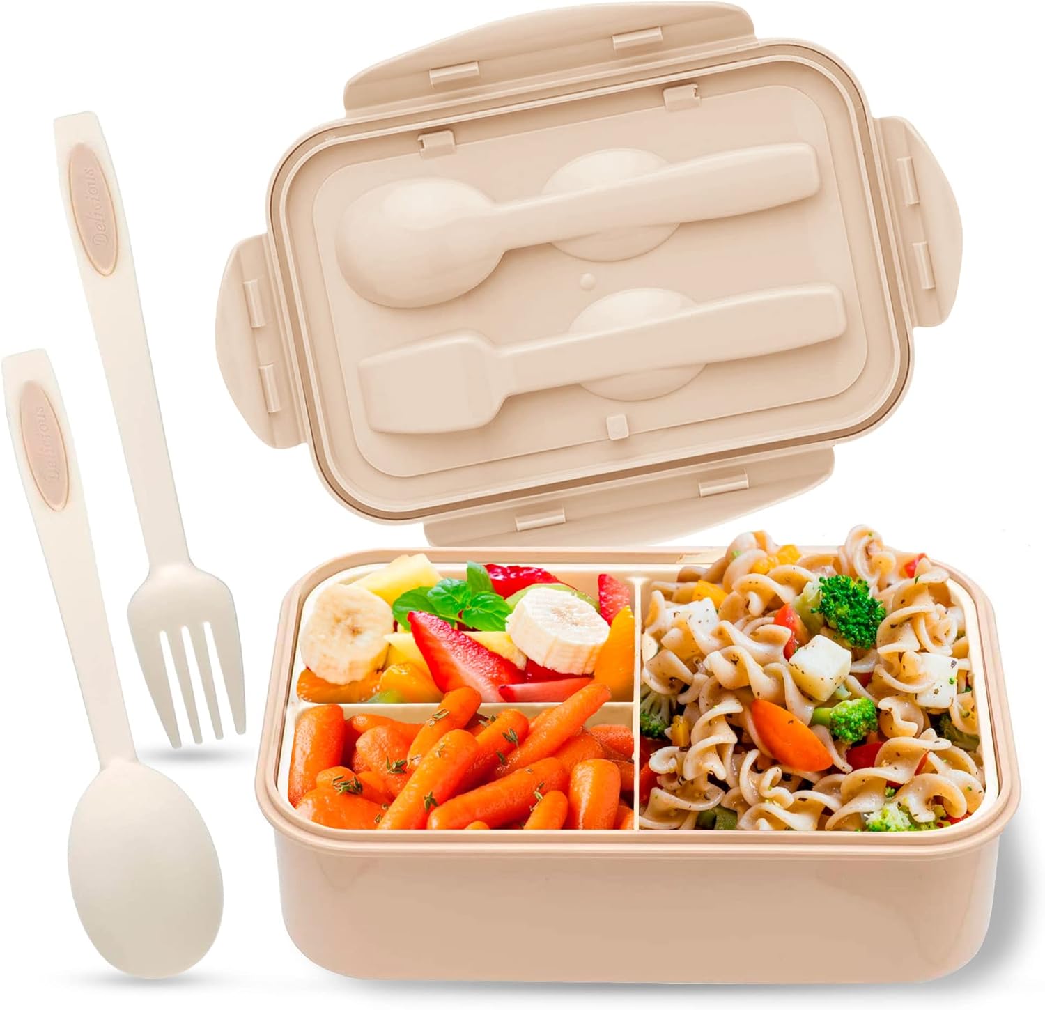 Bento Box Lunch Box Food Container Adult with Fork and