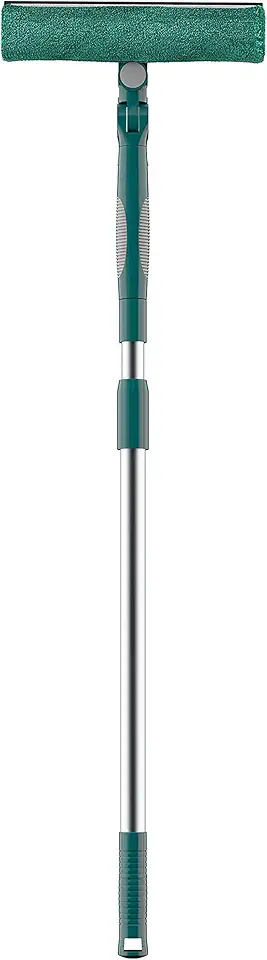 Limpa Vidros Microfibra, Cabo Extensível, Base 360º, Refil Lavável, FLP3727, Flash Limp