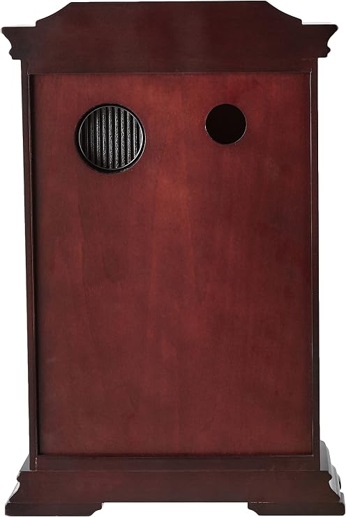 Seiko Dark Brown Mantel Clock with Chime and Pendulum
