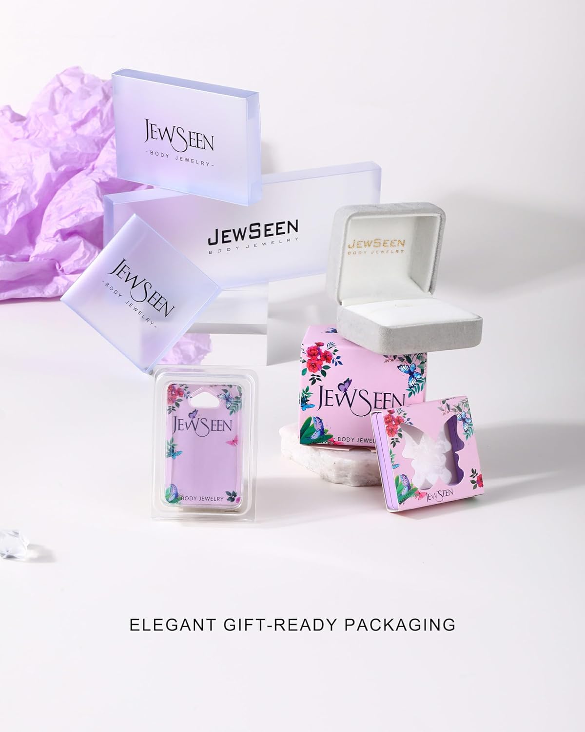 Jewseen Titanium Rook Piercing Jewelry 16G Flower Rook Earring for Women Surgical Steel Eyebrow Piercing Jewelry Gold Eyebrow Rings Curved Barbell Vertical Earrings - Image 7