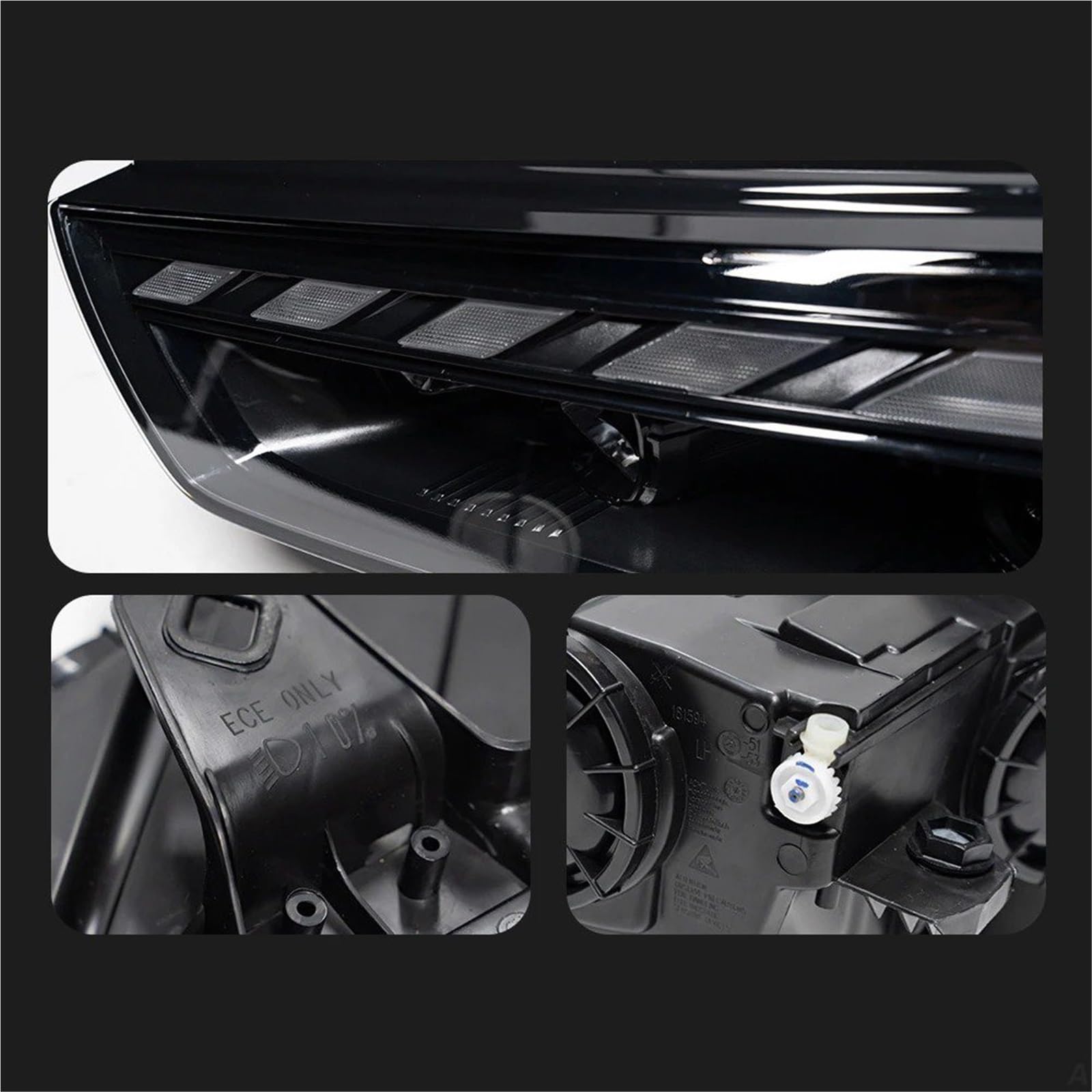 Per A3 8V 2013-2016 Fari Anteriori Per Auto A LED Proiettore DRL Accessori Per Auto Proiettore Faro Fanale Anteriore(For Xenon)