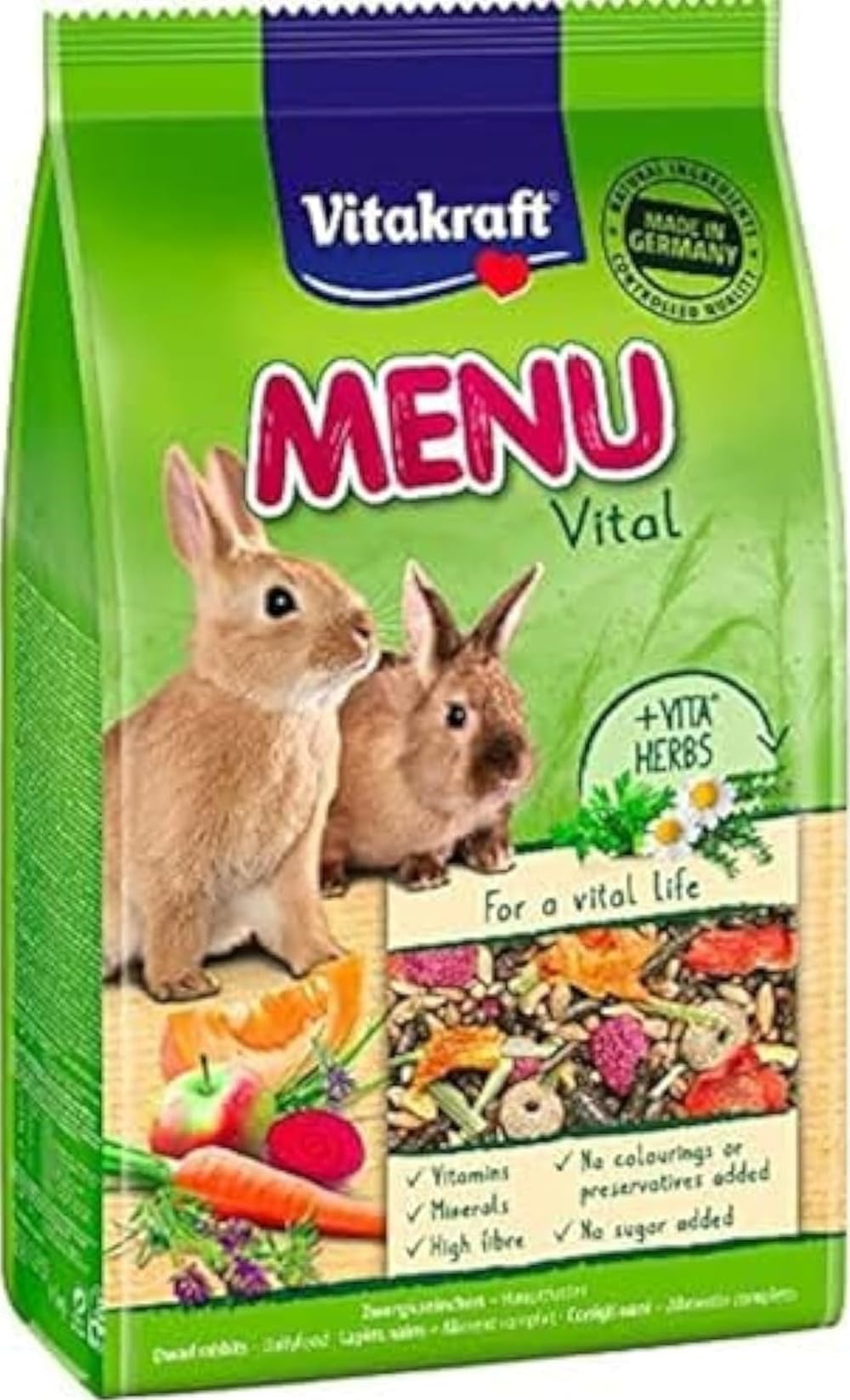 VitaKraft Vital complete menu for Dwarf Rabbits - 1 kg