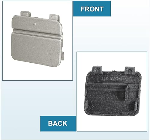 Miniatura 9 de X AUTOHAUX Cubierta de gancho de remolque para parachoques trasero, gancho de remolque de automóvil, repuesto de cubierta de orificio de ojo