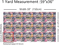 Vista 81 de Mexican African Pattern Fabric by The Yard,Tribal Ethnic Abstract Art Outdoor Decor,Aztec Style Modern Style,Exotic Room Decor Fabric,2 Yards,72" L