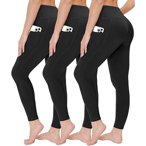 High Waisted Leggings for Women - Soft Athletic Tummy Control Yoga Pants for Cycling Dance Tights