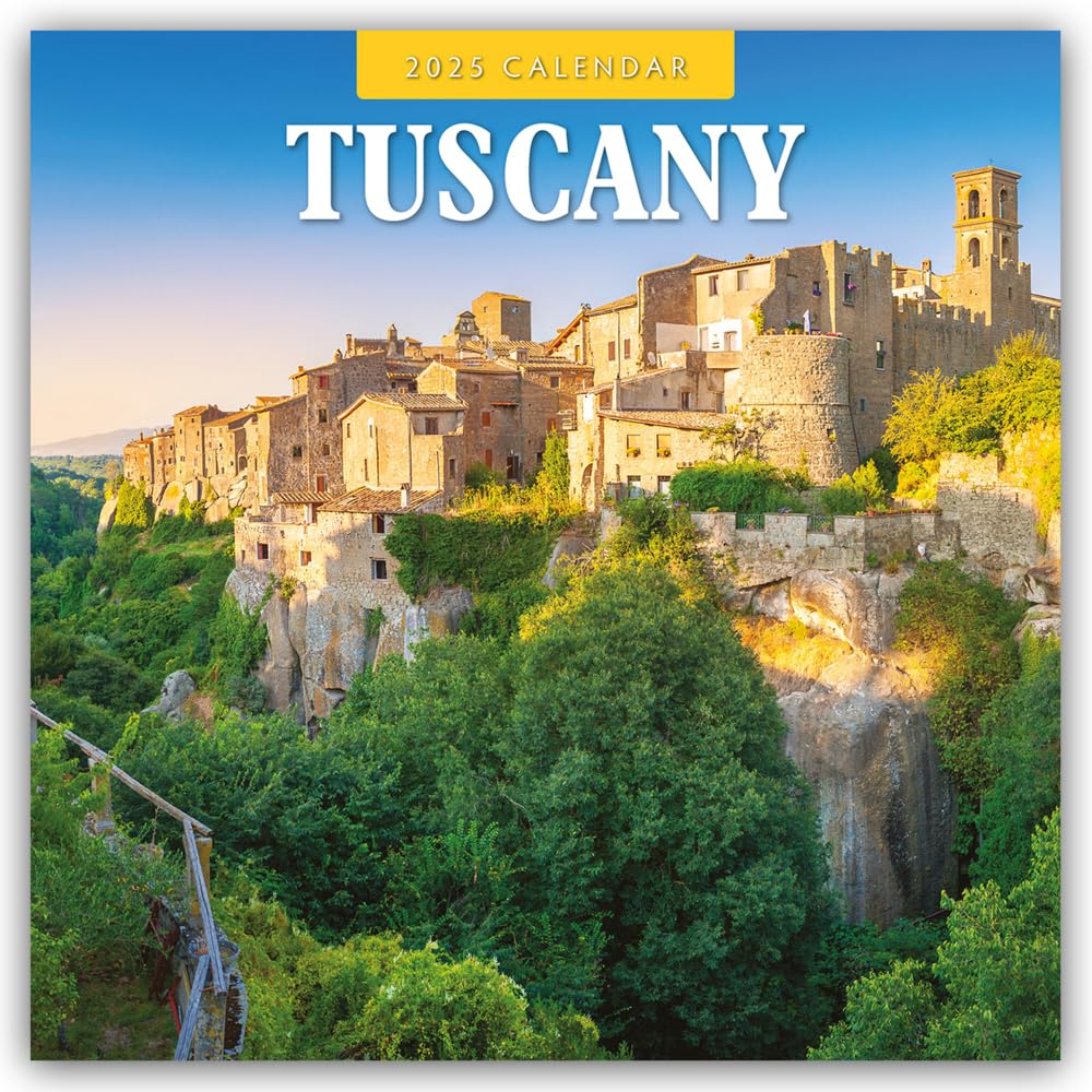 Tuscany 2025 Square Wall Calendar