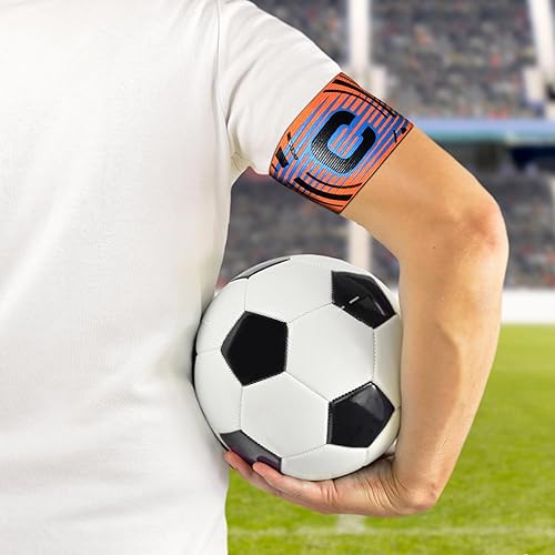 Miniatura 7 de FUNAUPGO Sports Captain C Armband - Brazalete elástico unisex para capitán de fútbol, ajustable, para jugadores de fútbol al aire libre, para