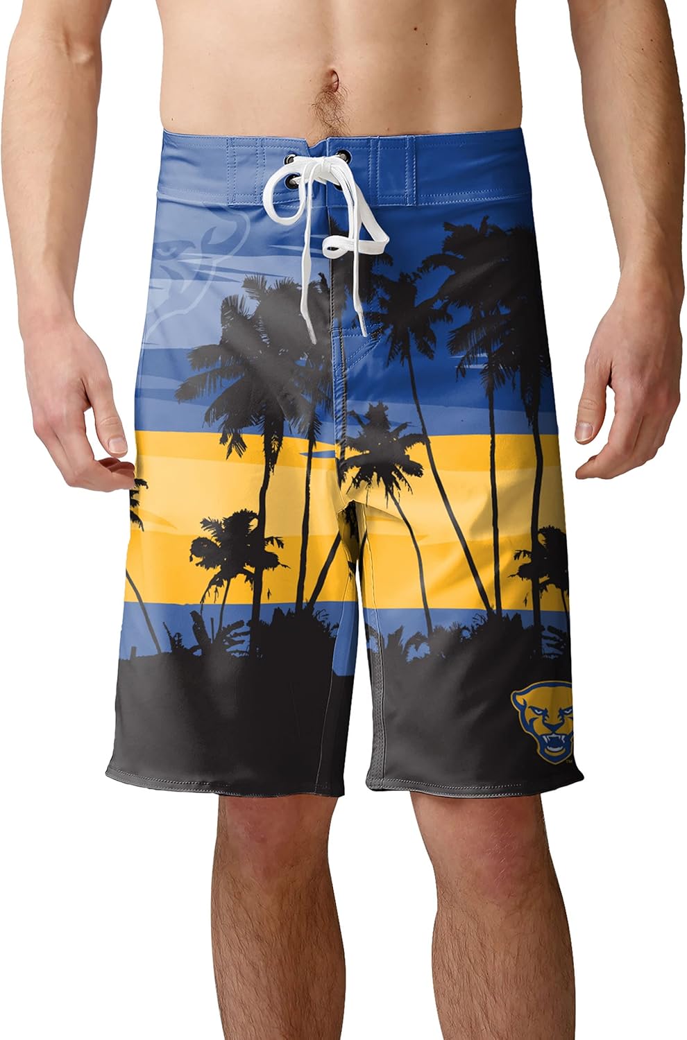 FOCO NCAA Mens NCAA College Team Logo Sunset Swim Boardshorts