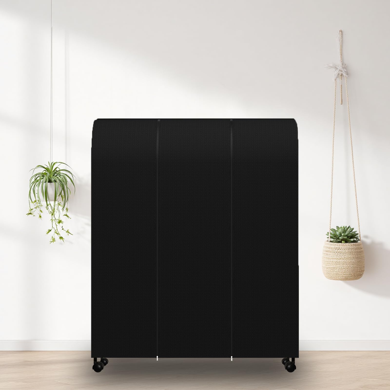 Housse pour tringle à vêtements 120 cm de large - Résistante à la poussière et respirante - Double fermeture éclair pour un accès facile - Tissu de qualité supérieure - 120 cm de large - Pour