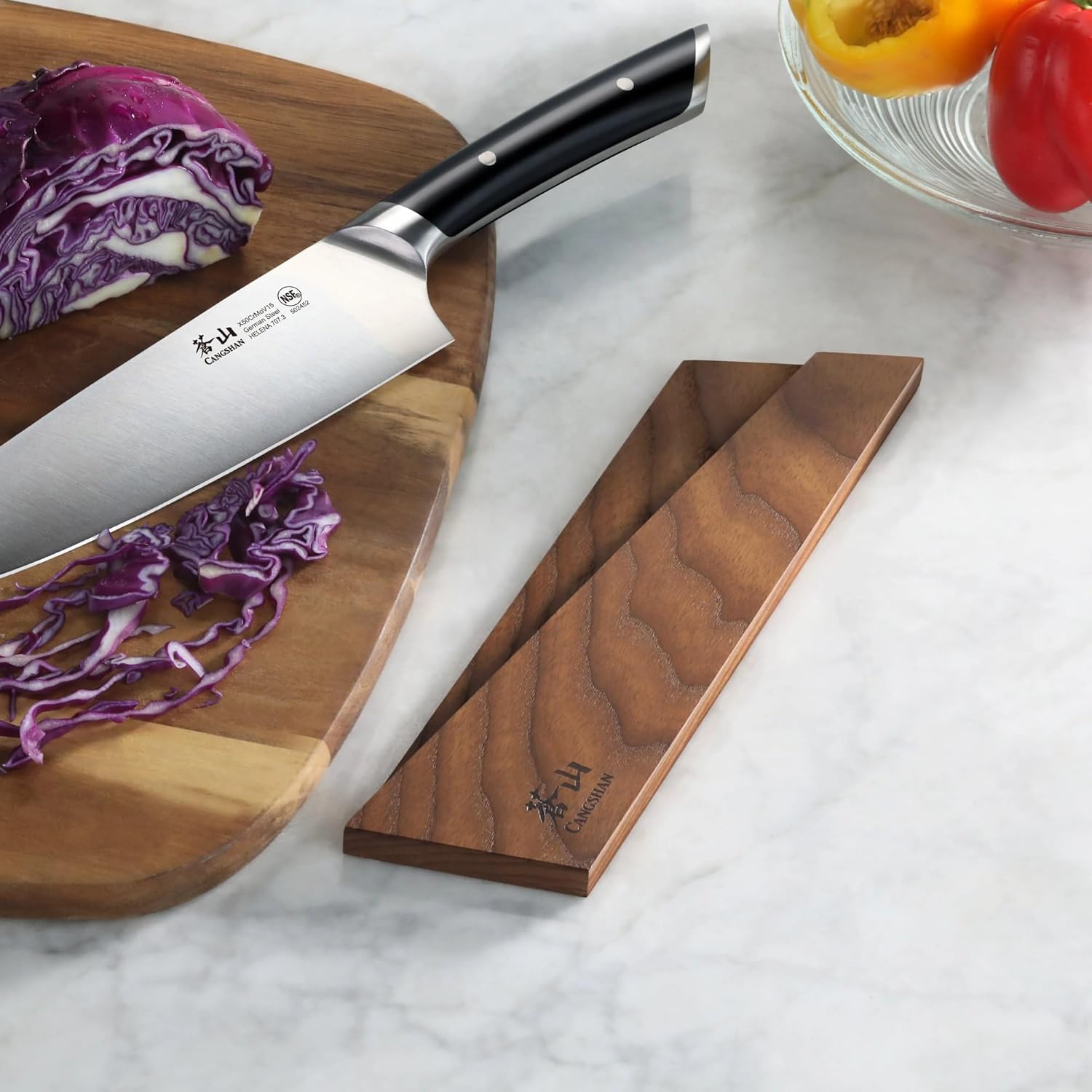 Cangshan Ash Wood Magnetic Knife Sheath for (8" Chef's/7" Santoku/7" Nakiri), 503947