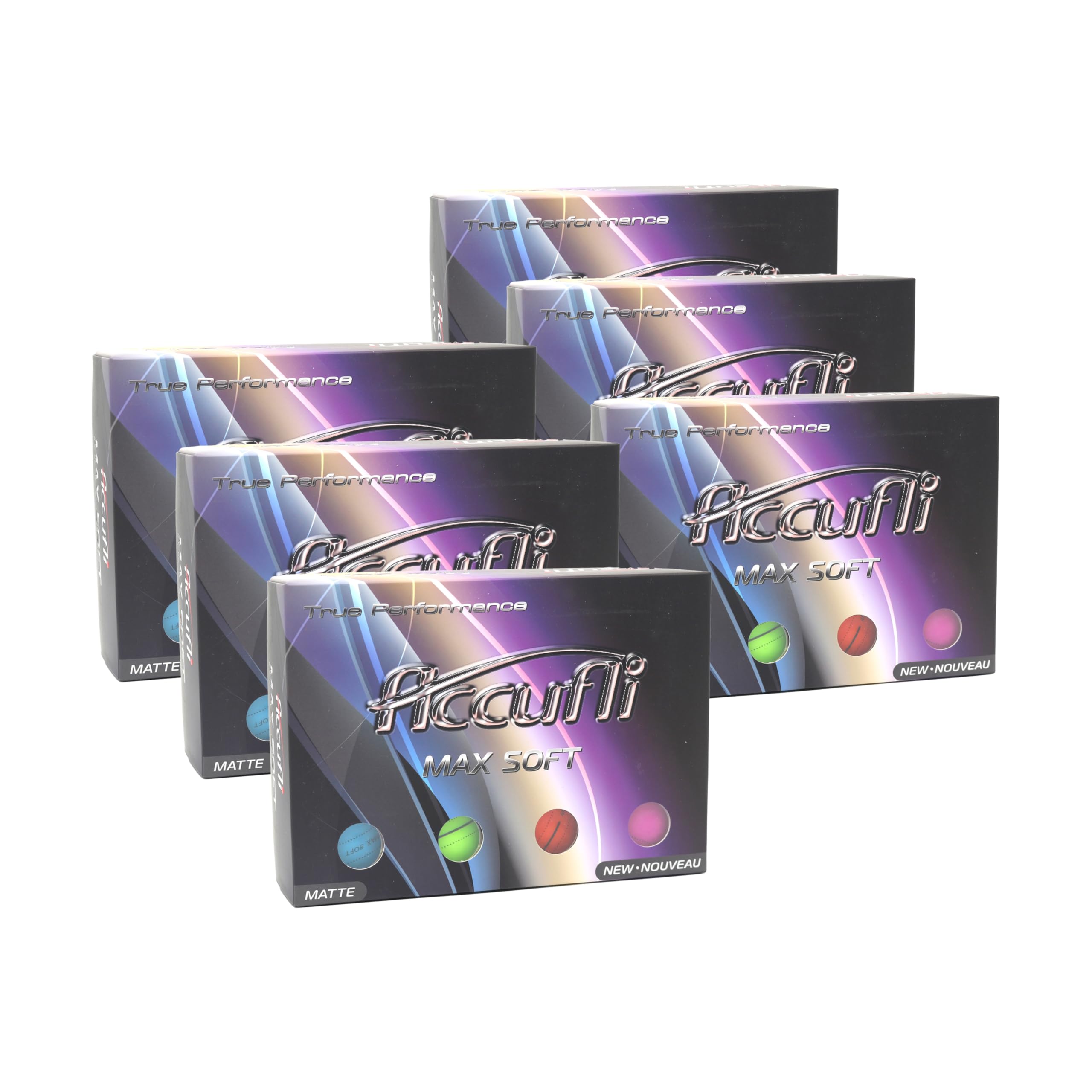 ACCUFLI Max Soft Matte Golf Balls