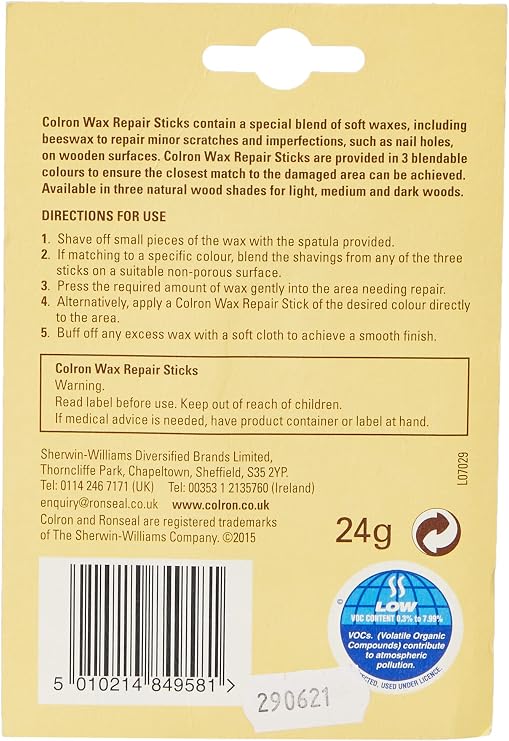 Ronseal CWS Colron Wax Sticks, 24g