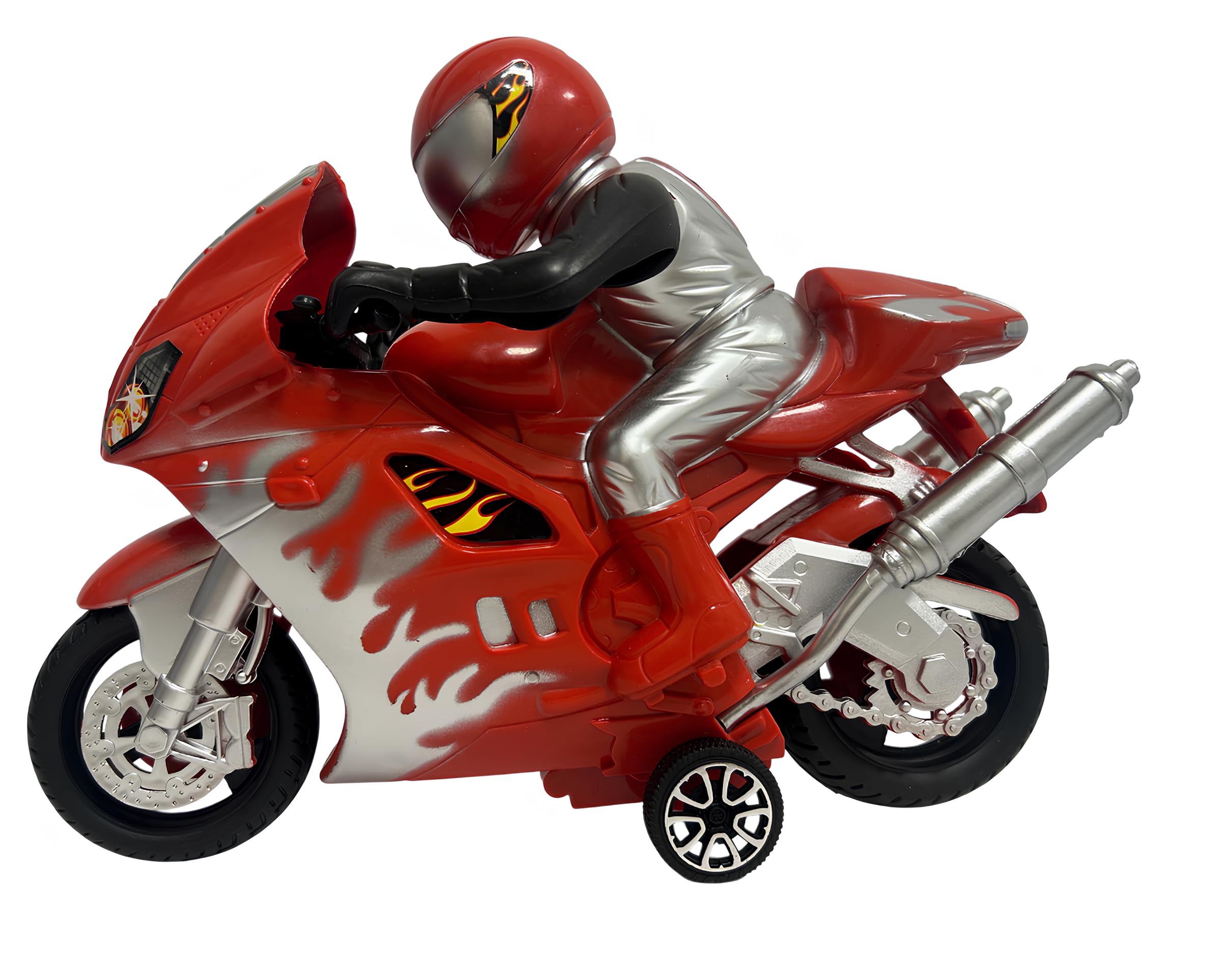 Moto Jouet pour enfants Maxi Moto avec Pilote avec Mouvement Embrayage de Course Super Racing Moto Route Vélo Sport de Route Jouet pour Enfants Couleurs Assorties