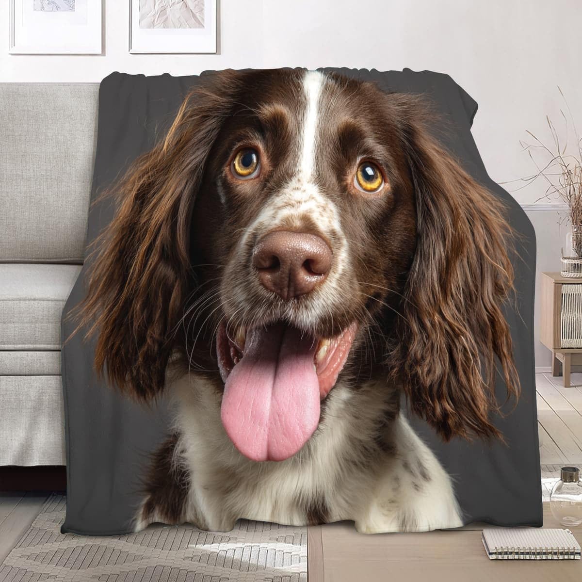 Couverture Polaire Springer Spaniel : Chaleur Douce et Réconfort