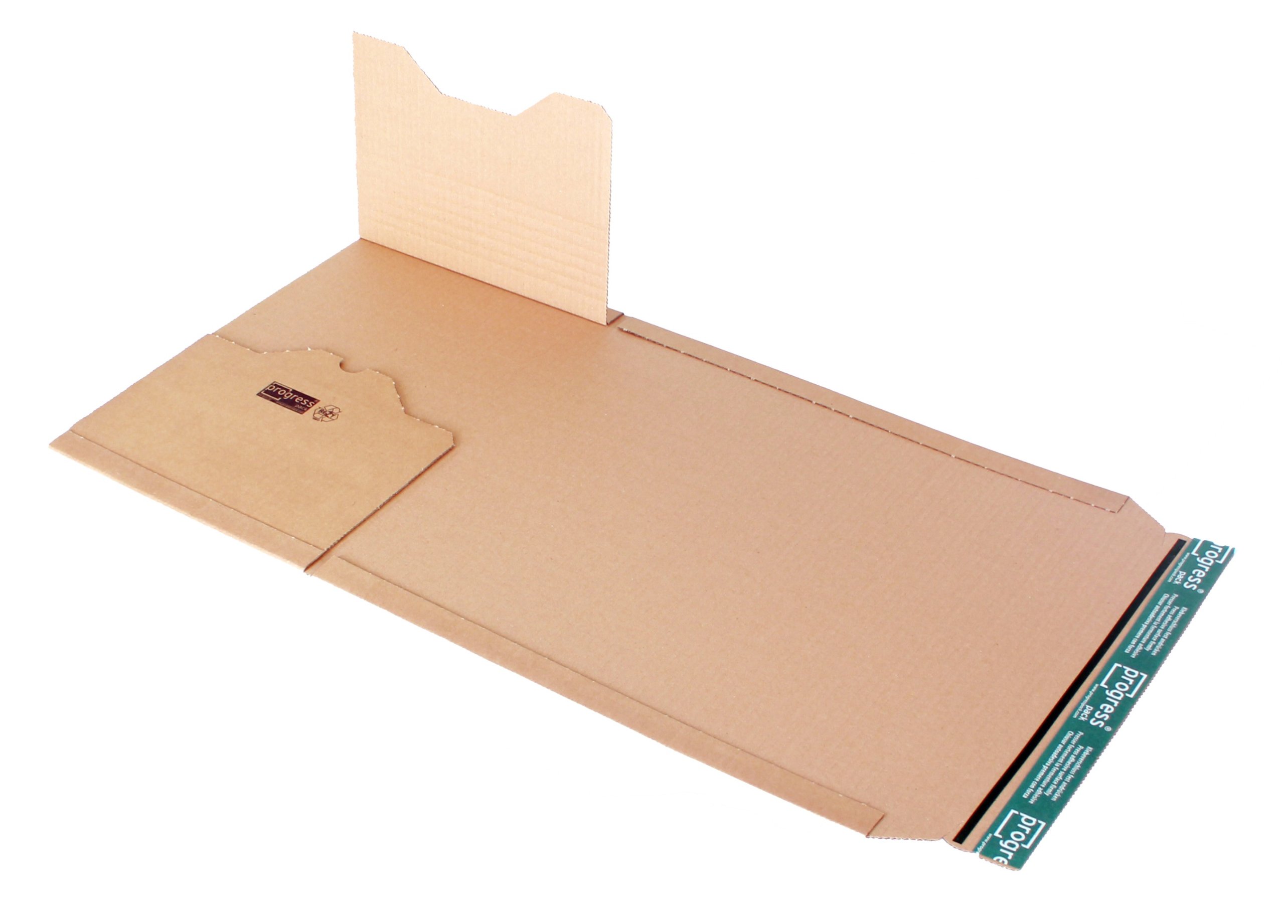 Universal-Versandverpackung Premium PP B02.12 aus Wellpappe, DIN C4, 328 x 255 x bis 80 mm, 20-er Pack, braun