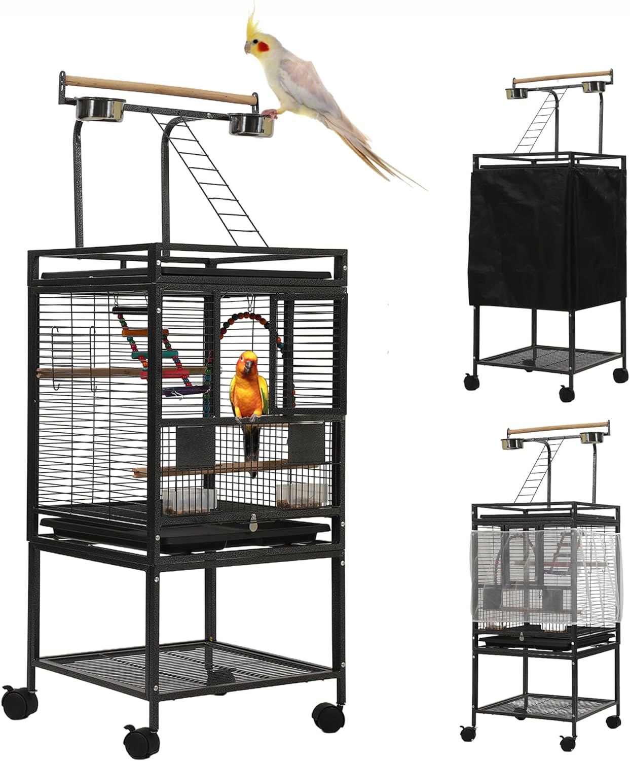 Medium Parrot Cage with stand for small to medium birds