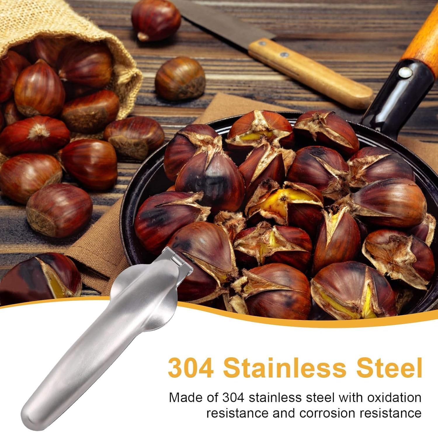 Stainless Steel Chestnut Cutter Tool Chestnut Opener Tool image 5