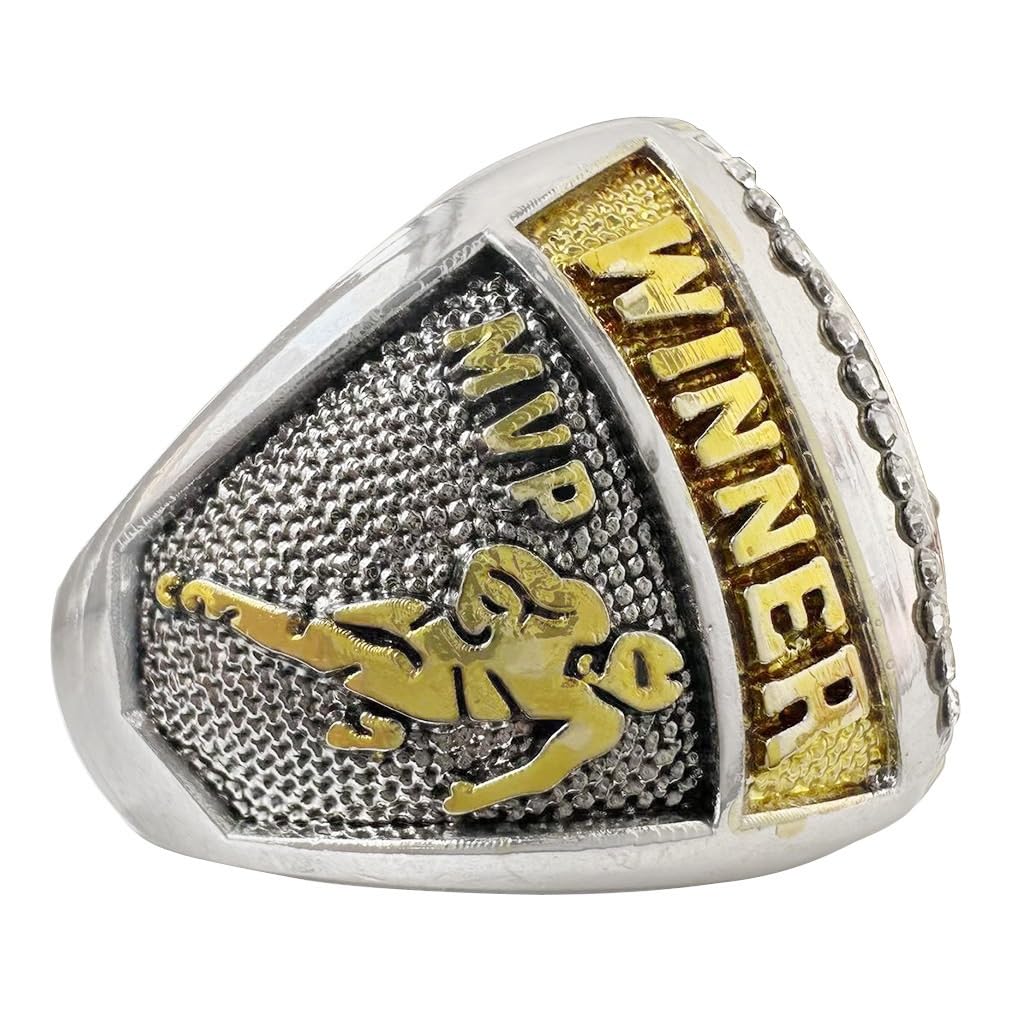 2023 Fantasy Football Ring Meisterschaftsring Meisterschaftstrophäe Geschenkbox Ring Displaybox(12)