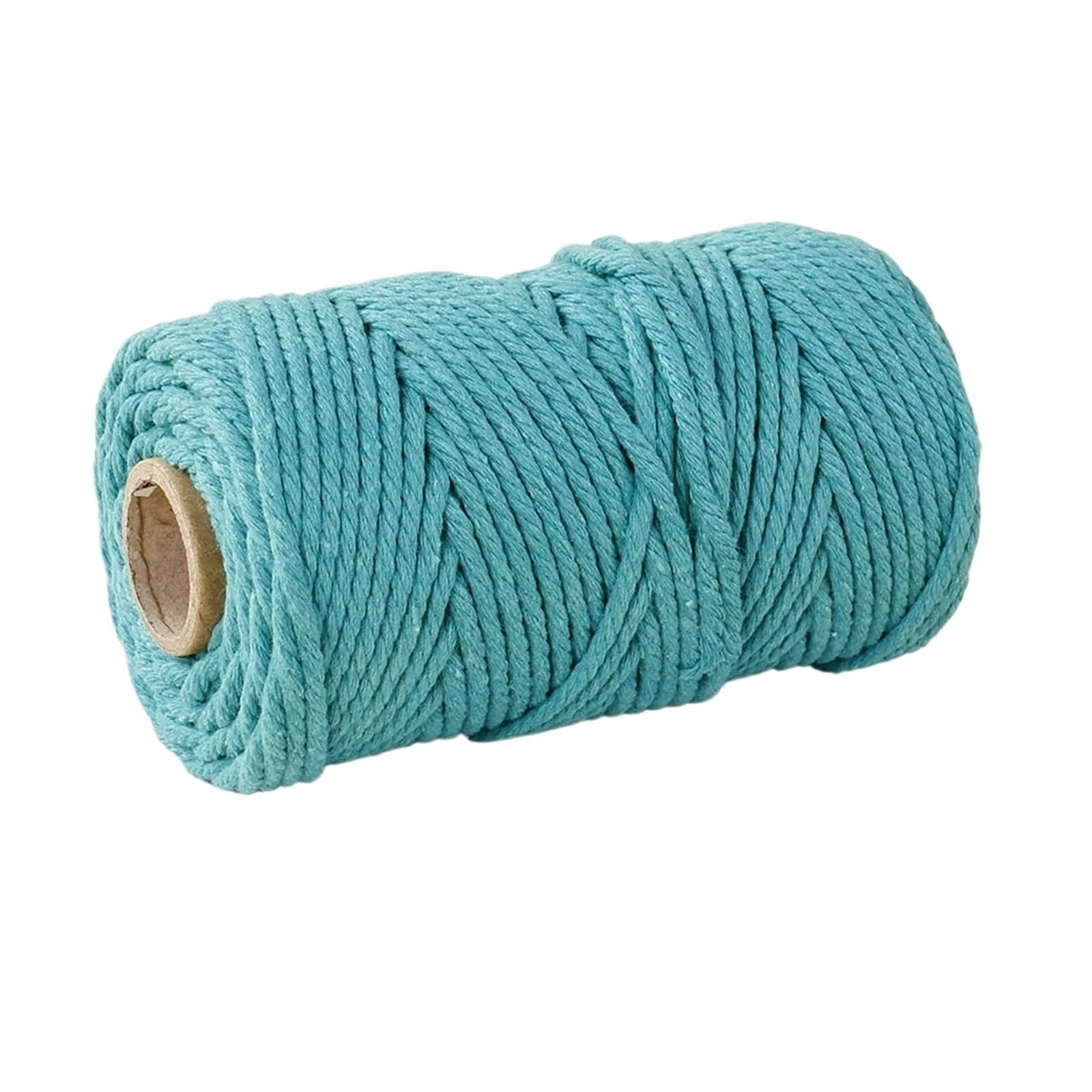 Cotton Macrame Cord 50m/roll 3.0mm Cotton Macrame Cord Rope Twine Thread String Crafts for DIY Handmade Sewing Party Wedding Furniture Decoration(Color6)