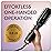 Professional Blowout Hair Dryer Brush, Black Gold Dryer and Volumizer, Hot Air Brush for Women, 60MM Oval Shape