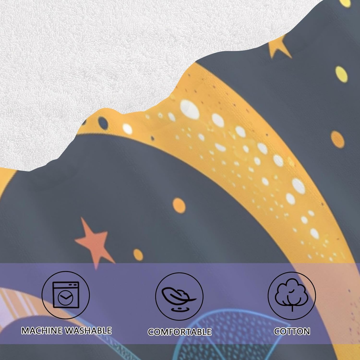 Hand Towels Premium Soft and Highly Absorbent Cute Dinosaurs in Space 2 Pcs Towels for Bathroom Set 100% Cotton Decorative Face Towels