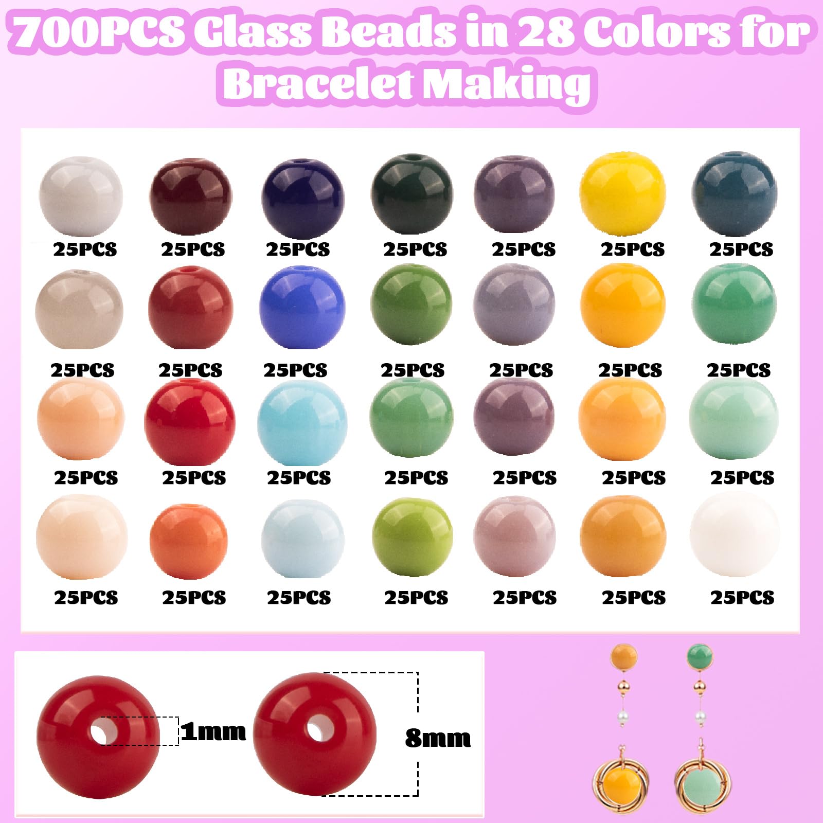Tuilful Lot De 600 Bandes Phosphorescentes + Crochets Et Clips En S - Kit Créatif Pour Bracelets Lumineux