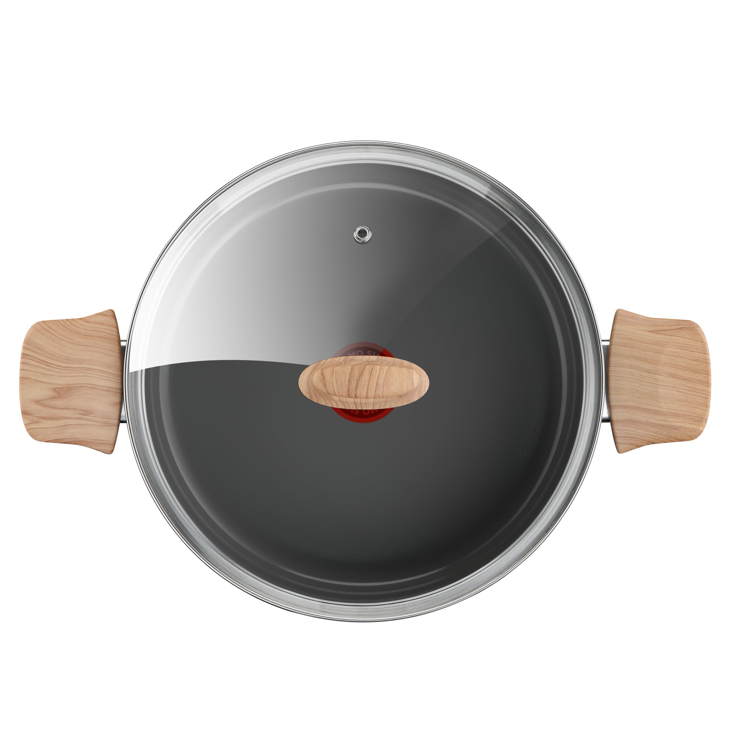 Tefal Renew - Cacerola (24 cm, revestimiento antiadherente cerámico, ecológico, reciclado, cocina saludable, termo-Signal, utensilio seguro, fabricado en Francia, todos los fuegos, incluida inducción