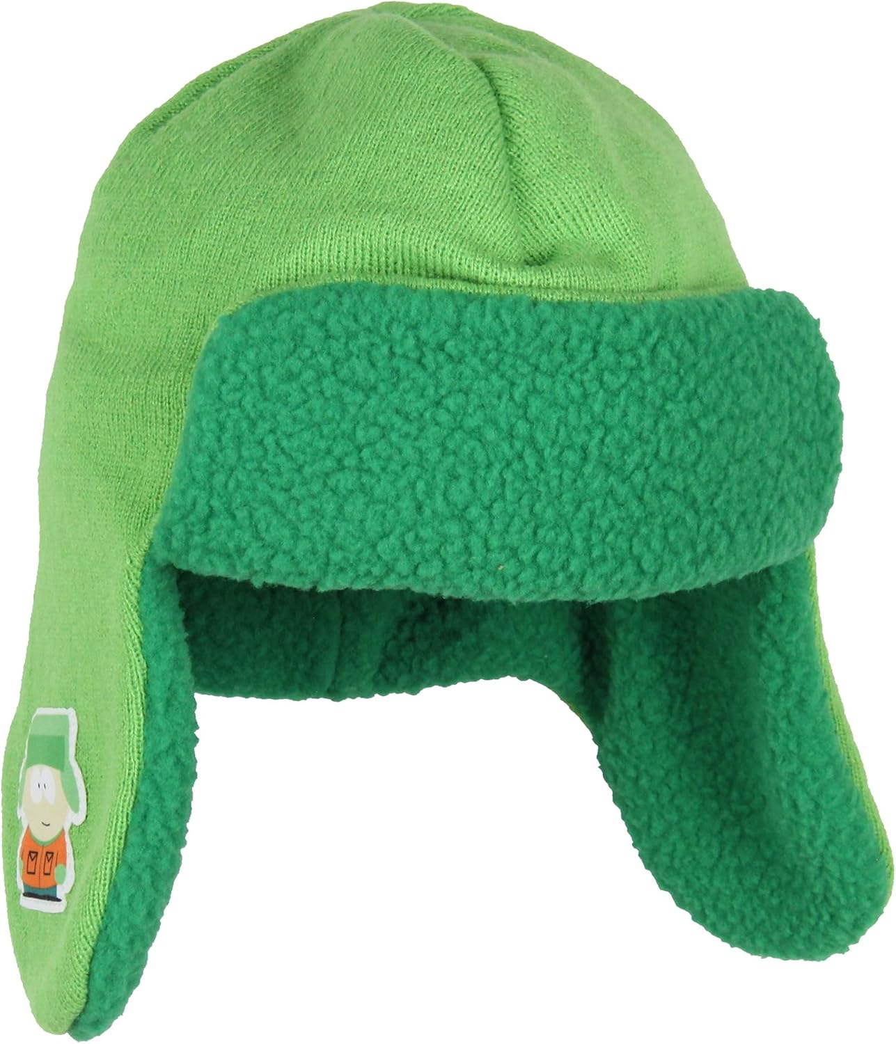 Bioworld South Park Kyle Broflovski Cosplay Adult Knit Trapper Hat With Fleece Lining OSFM - Image 3