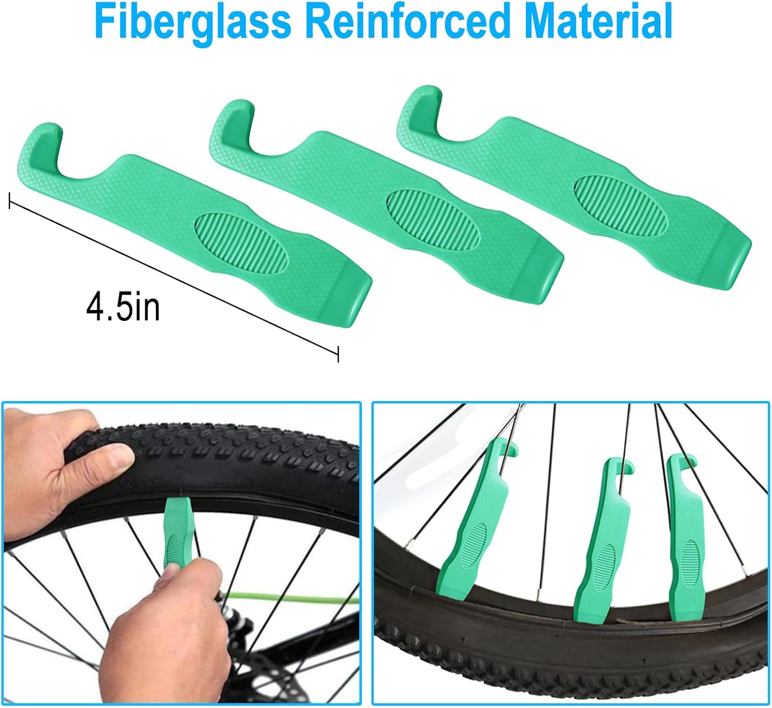 Chumxiny Bike Repair Kit Contains 16-in-1 Tool, 120Psi Mini Bicycle Pump, Tire... photo 5