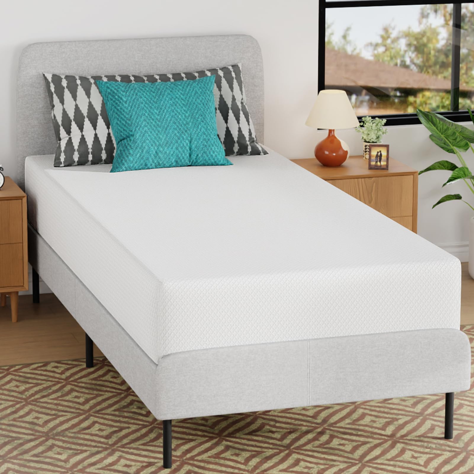 BLKMTY Queen Mattress 80" x 60" x 8" Queen Size Bed Mattresses 8 Inch Gel Memory Foam Mattress for Cool Sleep Pressure Relief Soft Medium Firm