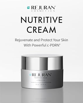 REJURAN c-PDRN Korean Skin Care Bundle Turnover Ampoule Serum (1.01 fl oz) & Nutritive Cream (1.69 fl oz) with Salmon DNA for Firming, Hydrating & Youthful Radiant Skin