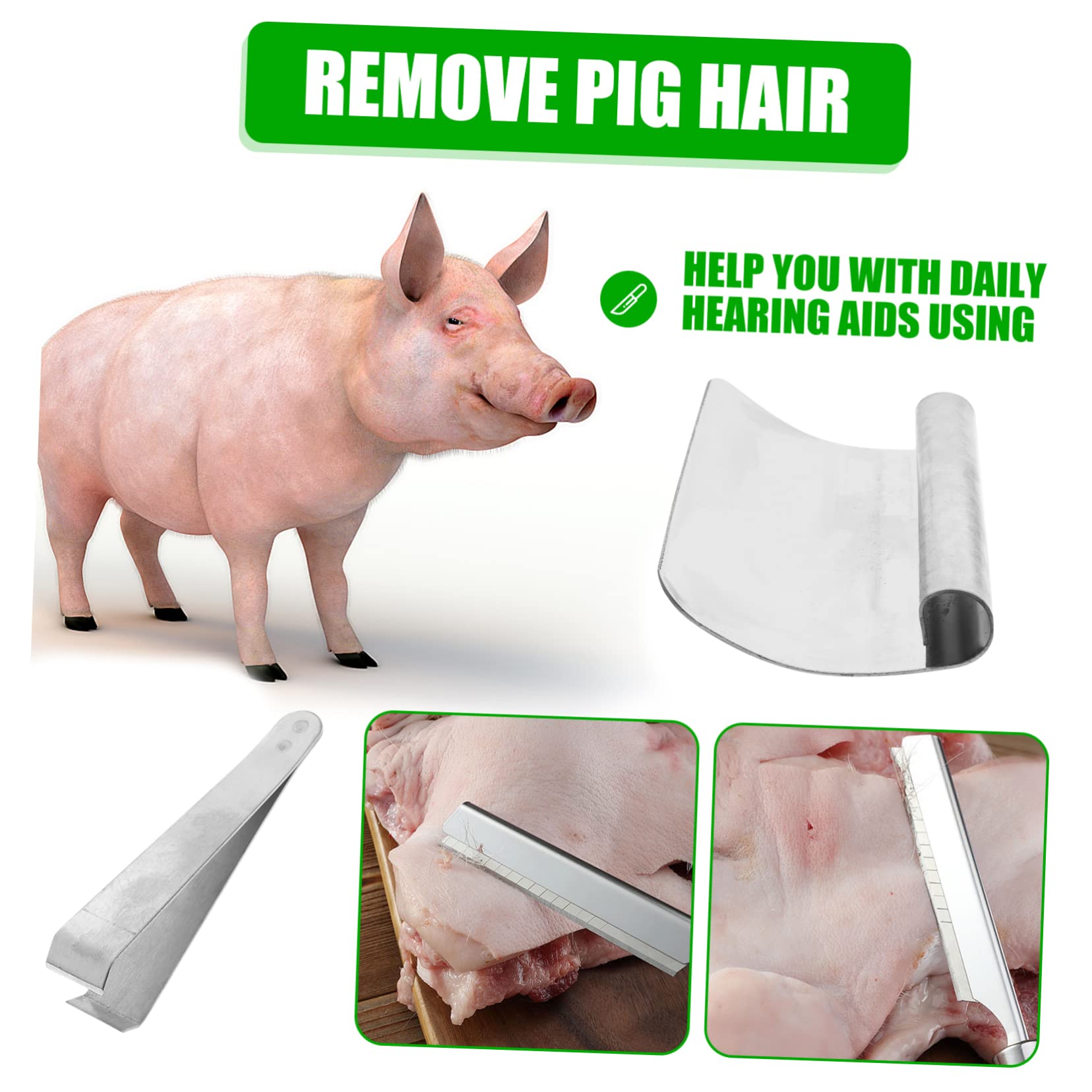 Lot De 2 Grattoirs Manuels En Acier Manganèse Pour éliminer Les Poils De Porc, Mouton, Bœuf (boucherie, Cuisine)