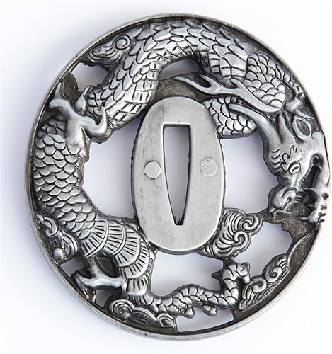 Aleación de zinc Tsuba protector de mano para espadas samuráis japonesas Katana Wakizashi