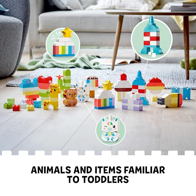 Foto 4 de 6 de LEGO DUPLO Creative Building Time 10978 Colorful Construction Toy for Preschoolers Aged 18 Months and up (120…
