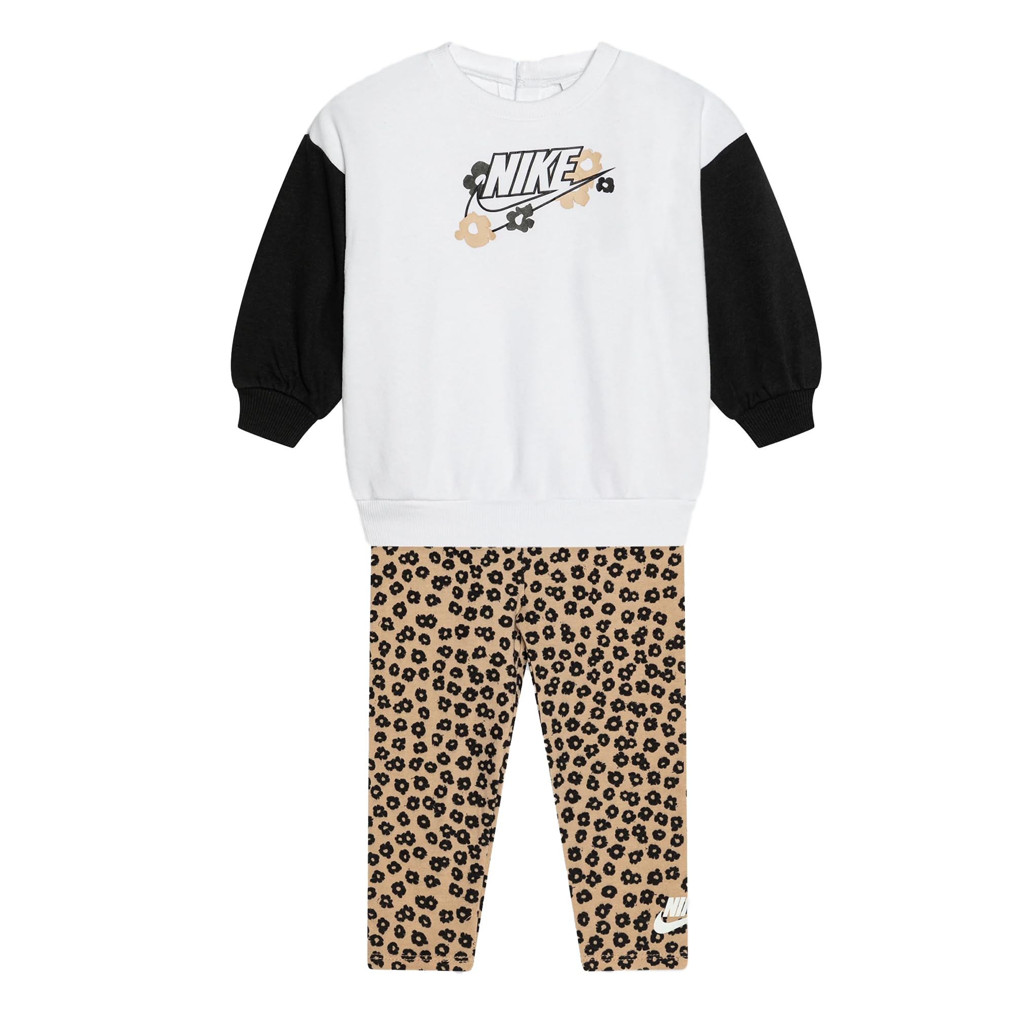 Nike Tuta da Bambina Floral Legging Bianca Taglia 5-6 A Codice 36L827-X0L