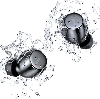 KITONE GUSGU True Wireless Earbuds Bluetooth Headphones, Premium Sound Quality, IPX7 Waterproof, Bluetooth Earbuds with Microphone for iPhone/Android/iPad/Laptop, Wireless Earphones
